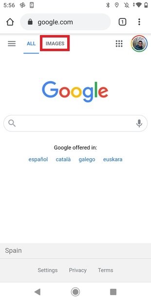 Acceder a Google Images