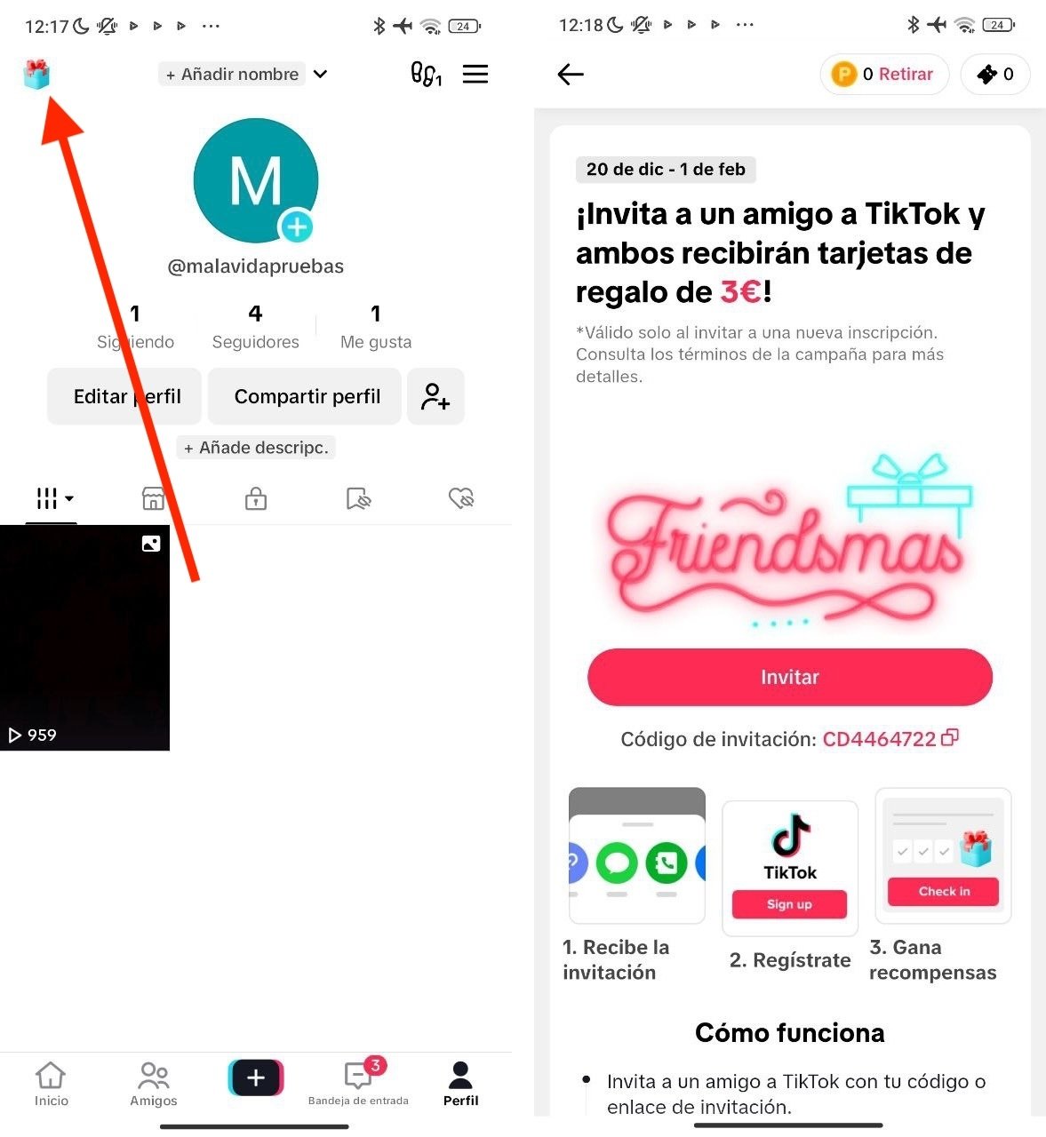 El programa de referidos te permite ganar dinero, muchas veces en forma de tarjeta regalo