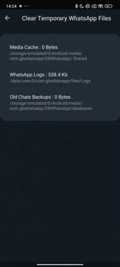 Limpieza de los archivos de GBWhatsApp