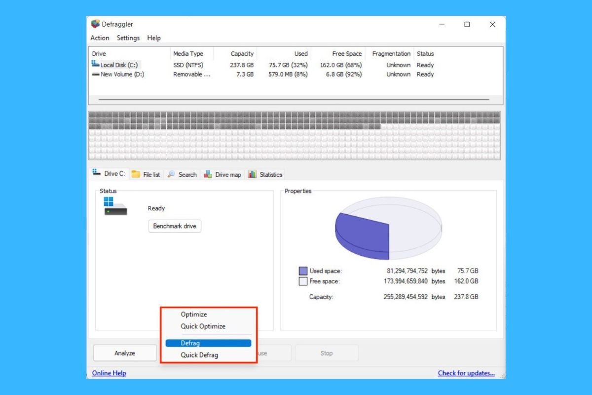 Cómo desfragmentar el disco duro en Windows 11